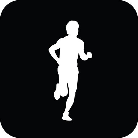 runner vector iconのイラスト素材