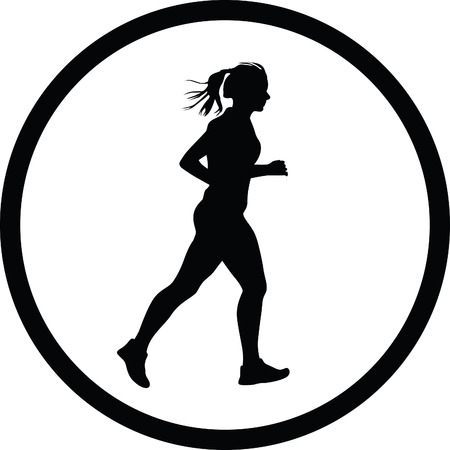 runner vector iconのイラスト素材