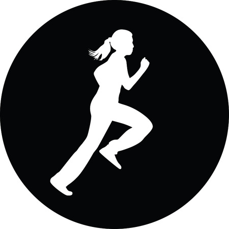 runner vector iconのイラスト素材