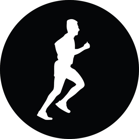 runner vector iconのイラスト素材