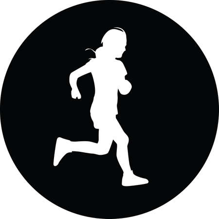 runner vector iconのイラスト素材