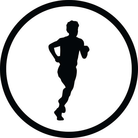 runner vector iconのイラスト素材