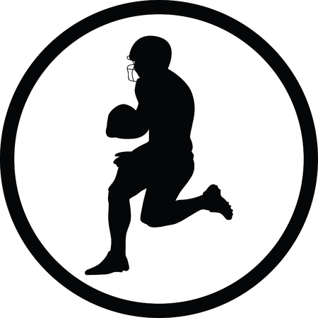 american football playerのイラスト素材