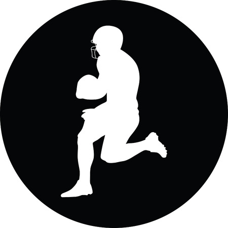 american football playerのイラスト素材