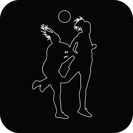 woman soccer playerのイラスト素材