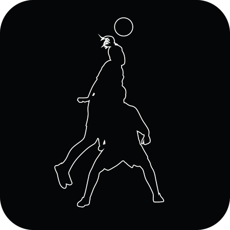 woman soccer playerのイラスト素材