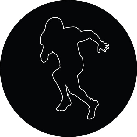american football playerのイラスト素材
