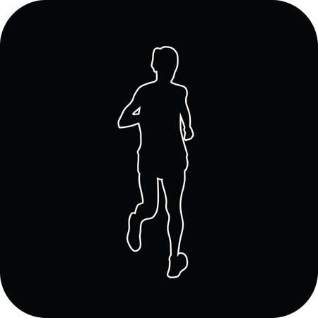 runner vector iconのイラスト素材