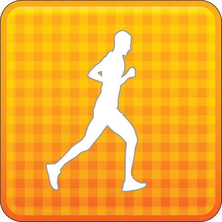 runner vector iconのイラスト素材