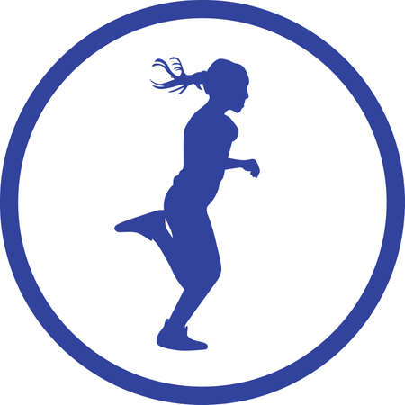 runner vector iconのイラスト素材