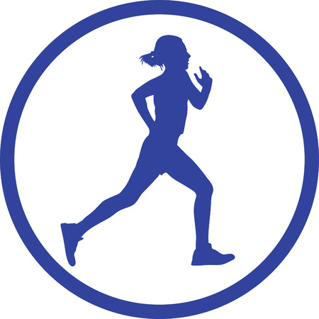 runner vector iconのイラスト素材
