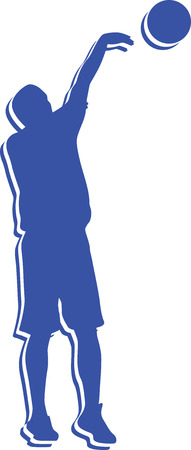 basketball playerのイラスト素材