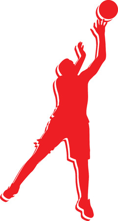 basketball playerのイラスト素材
