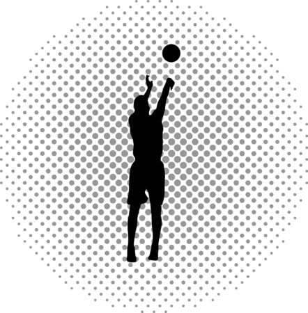 basketball playerのイラスト素材