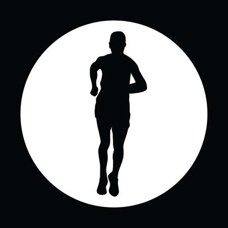 runner vector iconのイラスト素材