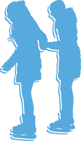 skating illustrationのイラスト素材