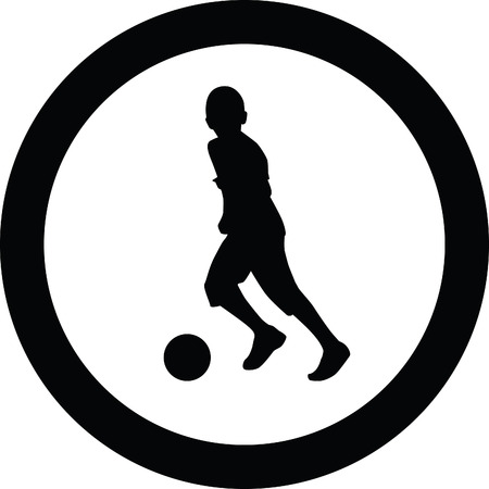 kid play soccerのイラスト素材