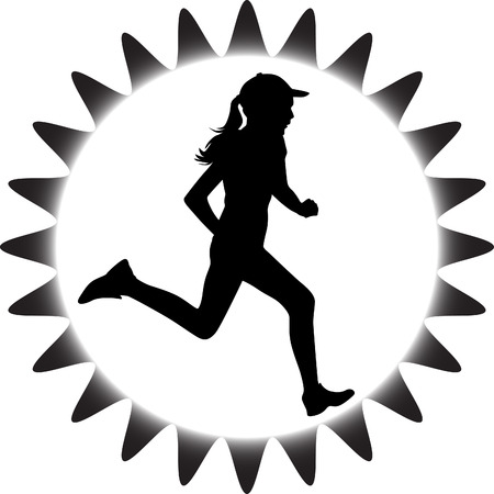 runner vector iconのイラスト素材