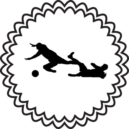 soccer playerのイラスト素材