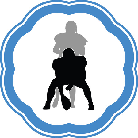 American football playerのイラスト素材