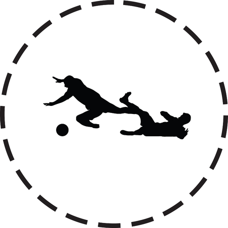 soccer playerのイラスト素材