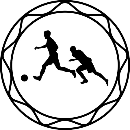soccer playerのイラスト素材