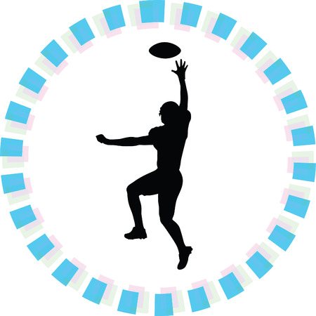 American football playerのイラスト素材