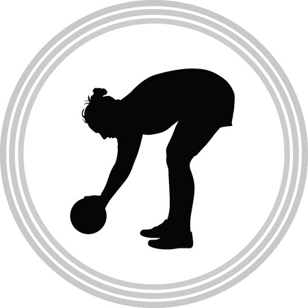 woman soccer playerのイラスト素材