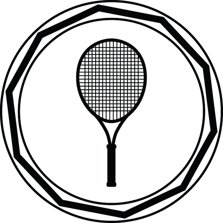 tennis racquetのイラスト素材