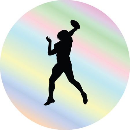 American football playerのイラスト素材