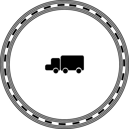 truck vector iconのイラスト素材
