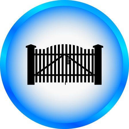 gate vector iconのイラスト素材
