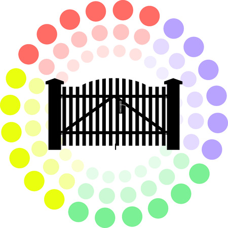 gate vector iconのイラスト素材