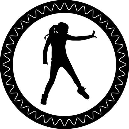 street danceのイラスト素材