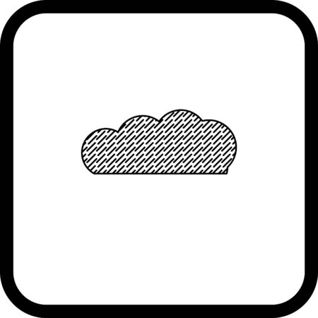 rain cloud vector iconのイラスト素材
