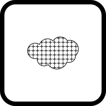 snow cloud vector iconのイラスト素材