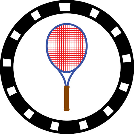 tennis racketのイラスト素材