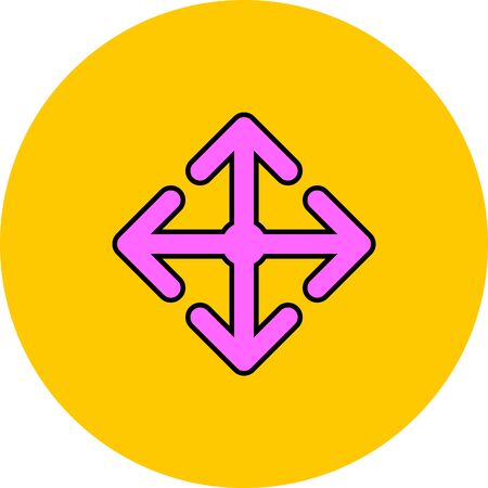 arrow move vector iconのイラスト素材