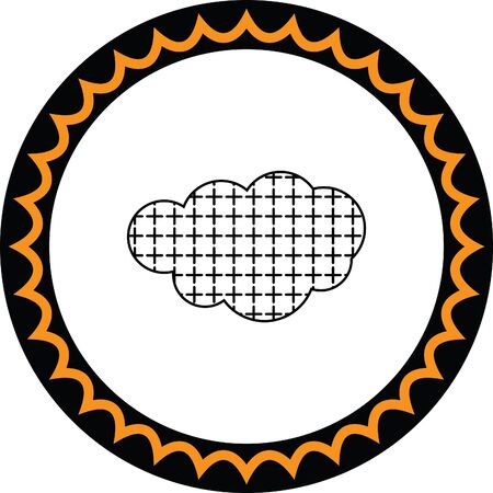 snow cloud vector iconのイラスト素材