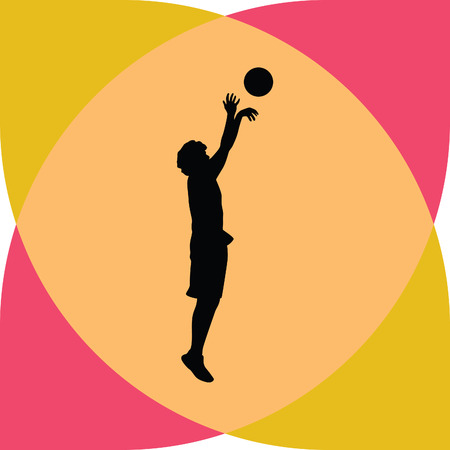 basketball playerのイラスト素材