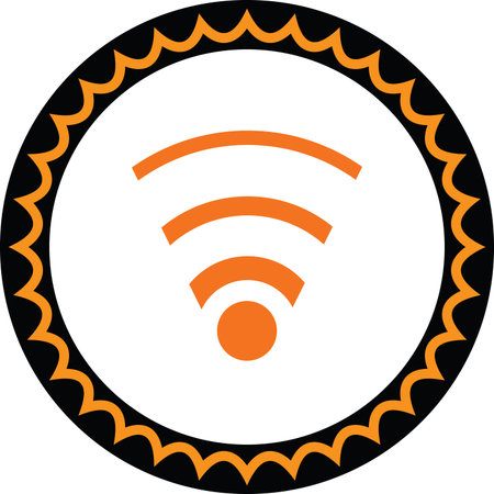 wifi vector iconのイラスト素材