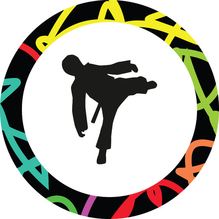 taekwondoのイラスト素材
