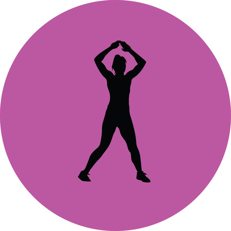 fitness womanのイラスト素材