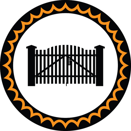 gate vector iconのイラスト素材