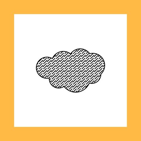 rain cloud vector iconのイラスト素材