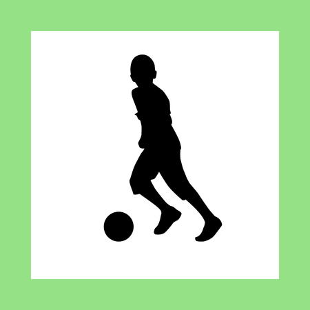 kid play soccerのイラスト素材