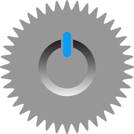 power button vector iconのイラスト素材