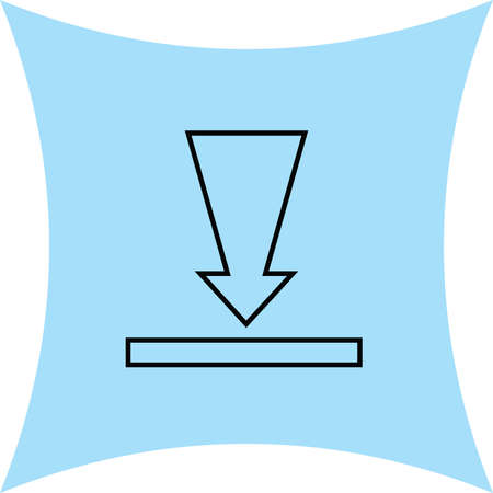 download icon buttonのイラスト素材