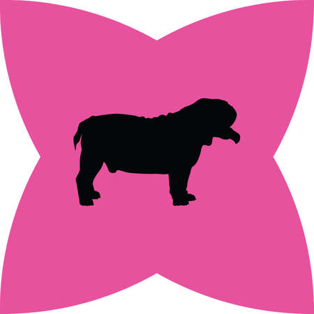 dog silhouetteのイラスト素材