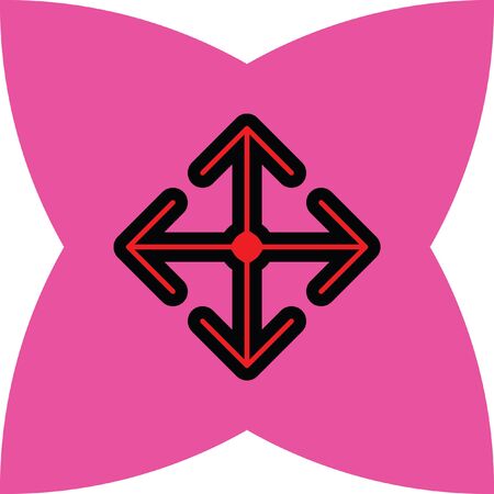 arrow move vector iconのイラスト素材